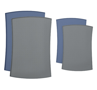 PetFusion Pet Food Mat in Premium FDA Grade Silicone (Large, Grey) 
