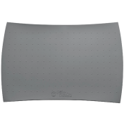 PetFusion Pet Food Mat in Premium FDA Grade Silicone (Large, Grey) 