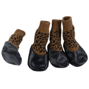 Black Water Proofing Dog Boots Pet Shoes Dogs Snow Booties 