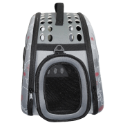 Petown Soft sided Pet Carrier pet Carriers Airline Approved with Foldable and Washable (Gray) 