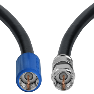 Coaxial Cable (50 Feet) with F-Male Connectors