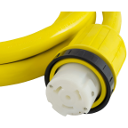 Conntek 50 Amp 125-250-Volt Marine Shore Power 4 Wire Extension Cord with Threaded Ring