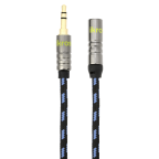 iKross 6 Feet Braided Sleeve jacket 3.5mm Male To 3.5mm Female Extension Stereo Audio Cable