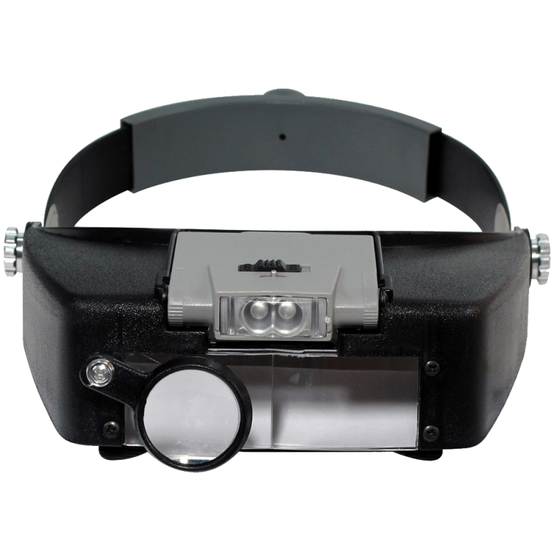 SE MH1047L Illuminated Multipower LED Binohead Magnifier 