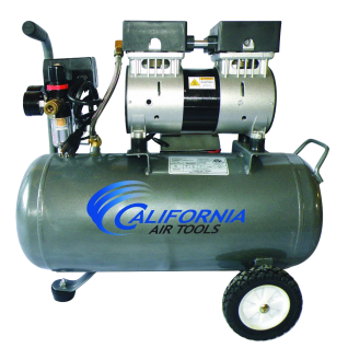 California Air Tools CAT-6310 Ultra Quiet and Oil-Free 1.0 Hp 6.3-Gallon Steel Tank Air Compressor 