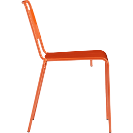 Lucinda orange stacking chair