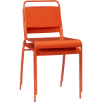 Lucinda orange stacking chair