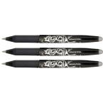 Pilot Frixion Erasable Rollerball Pack of 3 Black