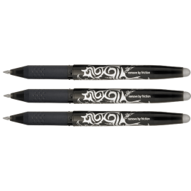 Pilot Frixion Erasable Rollerball Pack of 3 Black