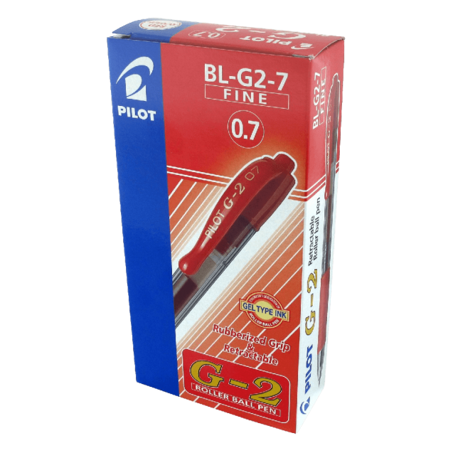 Pilot G207 Retractable Gel Rollerball 0.7 mm Tip Red