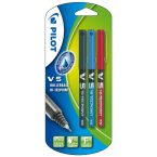 Pilot V5 Liquid Ink Rollerball 0.5 mm Tip (Pack of 3) Black