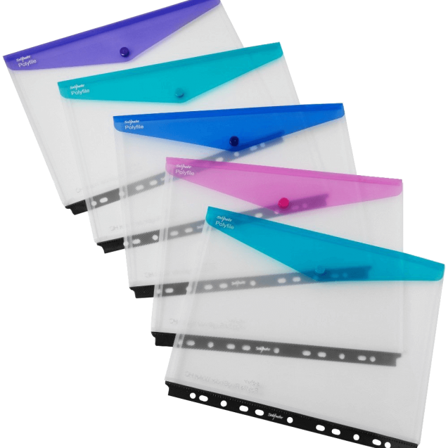 High Capacity Ring Binder Popper Wallet Landscape