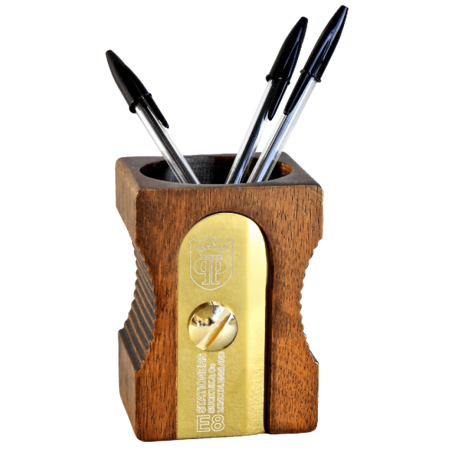 SUCK UK Pencil Sharpener Desk Tidy Natural
