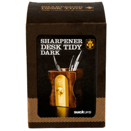 SUCK UK Pencil Sharpener Desk Tidy Natural