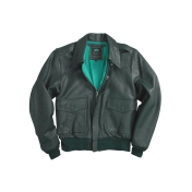 Alpha industries leather jacket