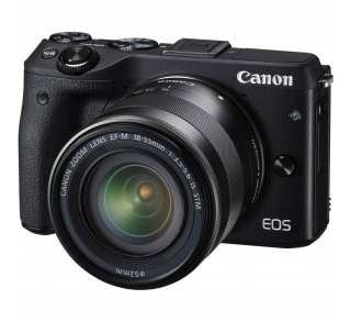 Canon EOS M3 Mirrorless Digital Camera with 18-55mm Lens (Black)