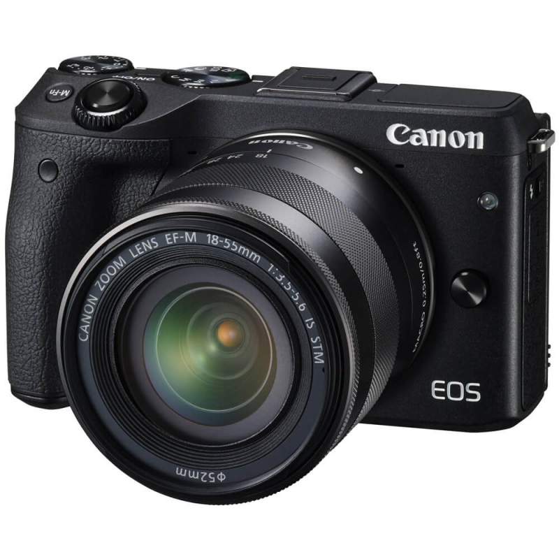 Canon EOS M3 Mirrorless Digital Camera with 18-55mm Lens (Black)