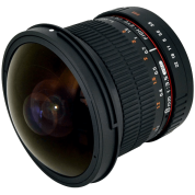 Rokinon HD8M-C 8mm f3.5 HD Fisheye Lens with Removeable Hood for Canon DSLR 8-8mm Fixed-Non-Zoom Lens