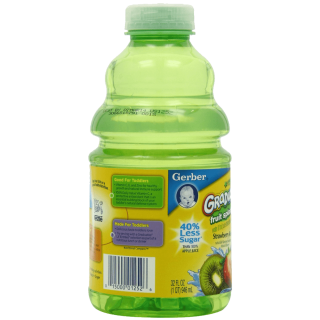 Gerber Graduates Fruit Splashers Juice Strawberry Kiwi 32-Ounce Bottles