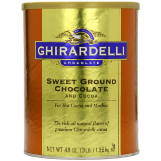 Ghirardelli Chocolate Sweet Ground Chocolate & Cocoa Beverage Mix 48-Ounce Canister