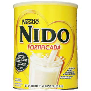 Nestle NIDO Fortificada Dry Milk 3.52 Pound Canister