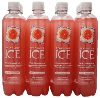 Sparkling ICE Spring Water Pink Grapefruit 17-Ounce Bottles