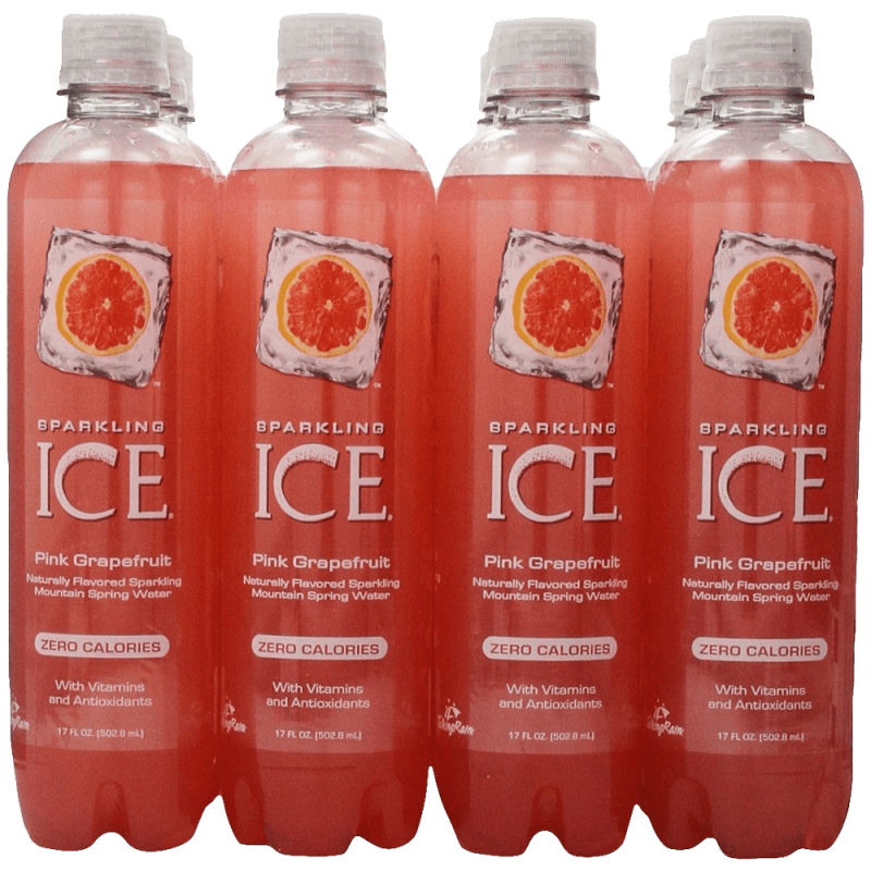 Sparkling ICE Spring Water Pink Grapefruit 17-Ounce Bottles