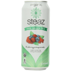 Steaz Iced Tea Can Green Blueberry Pomegranate Gluten Free 16-ounces
