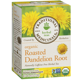 Traditional Medicinals Organic Roasted Dandelion Root 16-Count Boxes