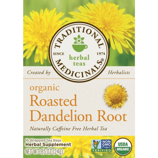 Traditional Medicinals Organic Roasted Dandelion Root 16-Count Boxes