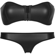 Pandolah Luxury Zip Top Diving Suit Neoprene Bikini Set