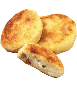 Cheese cakes with raisins