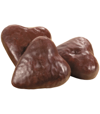 Gingerbread cookies in chocolate glaze