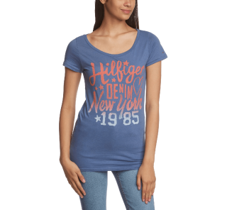 Tommy Hilfiger Denim Women's Lala Crew Neck Short Sleeve