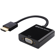 Cable Matters® Gold-Plated Active HDMI to VGA Adapter (Male to Female) with 3 Ft Micro USB Cable