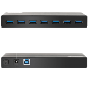 Inateck 7-Port USB 3.0 Hub with 12V 3A Power Adapter and 7 BC 1.2 Charging Ports 