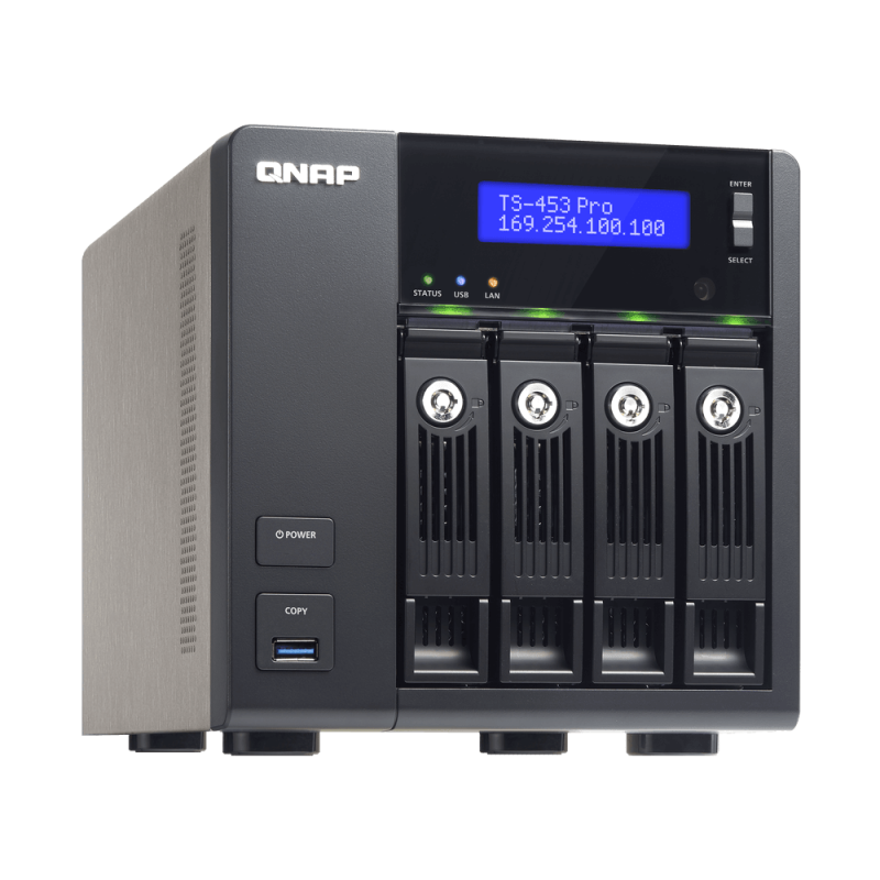 QNAP TS-453 Pro 4-Bay Pre-Configured Storage (NAS) 