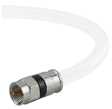 Coaxial Cable (50 Feet) with F-Male Connectors - Ultra Series by Mediabridge