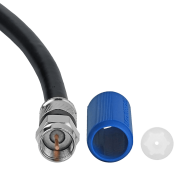 Coaxial Cable (50 Feet) with F-Male Connectors