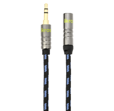 iKross 6 Feet Braided Sleeve jacket 3.5mm Male To 3.5mm Female Extension Stereo Audio Cable