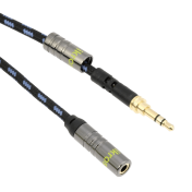 iKross 6 Feet Braided Sleeve jacket 3.5mm Male To 3.5mm Female Extension Stereo Audio Cable