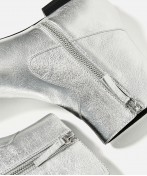 Laminated Leather Ankle Boots