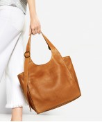 Leather Tote With Buckles