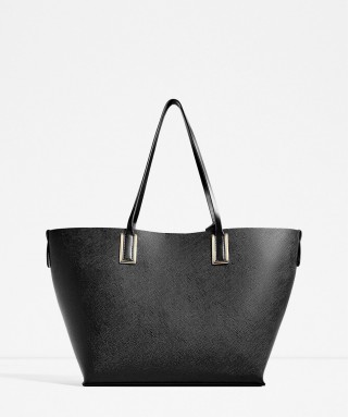 Metallic Detail Tote Bag