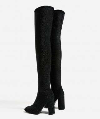 Over The Knee Stretch High Heel Boots