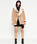 Oversized Suede-Effect Jacket