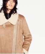 Oversized Suede-Effect Jacket