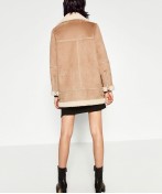 Oversized Suede-Effect Jacket