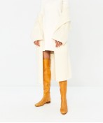 Over-The-Knee Flat Leather Boots