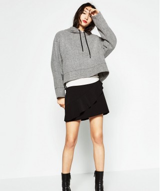 Skirt With Asymmetric Frill